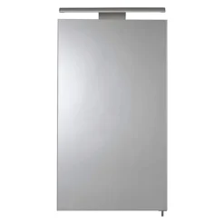 Croydex Jefferson Hang N Lock Single Door Illuminated Mirror Cabinet With Shaver Socket 700 X 400mm -Modern Bath Shop wc147769e d1n