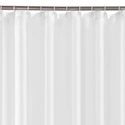White W1800 X H1800mm Polyester Shower Curtain -Modern Bath Shop wht18scr d2