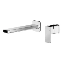 Nuie Windon Chrome 2TH Wall Mounted Basin Mixer